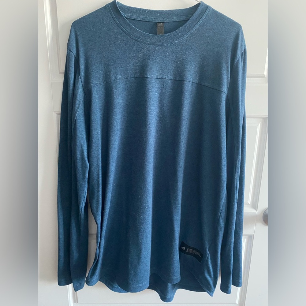 adidas Navy Long Sleeve Tee